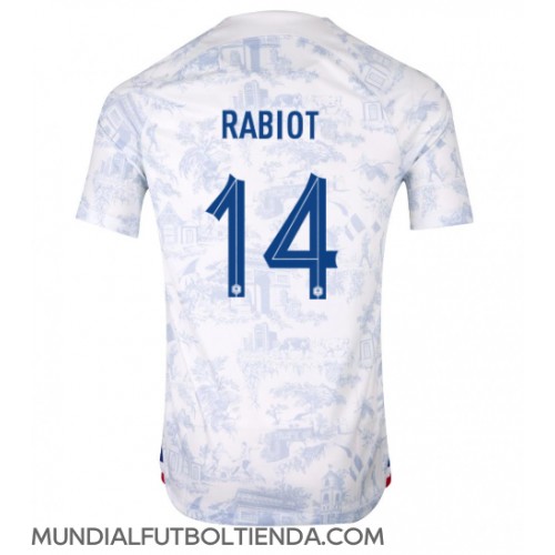 Camiseta Francia Adrien Rabiot #14 Segunda Equipación Replica Mundial 2022 mangas cortas